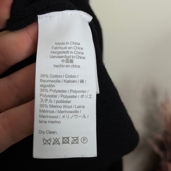 J. CREW Eloise Sweater Blazer Black Sz Large {3A53} - Picture 5 of 6